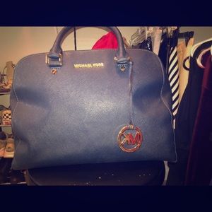 Navy blue Michael Kors handbag